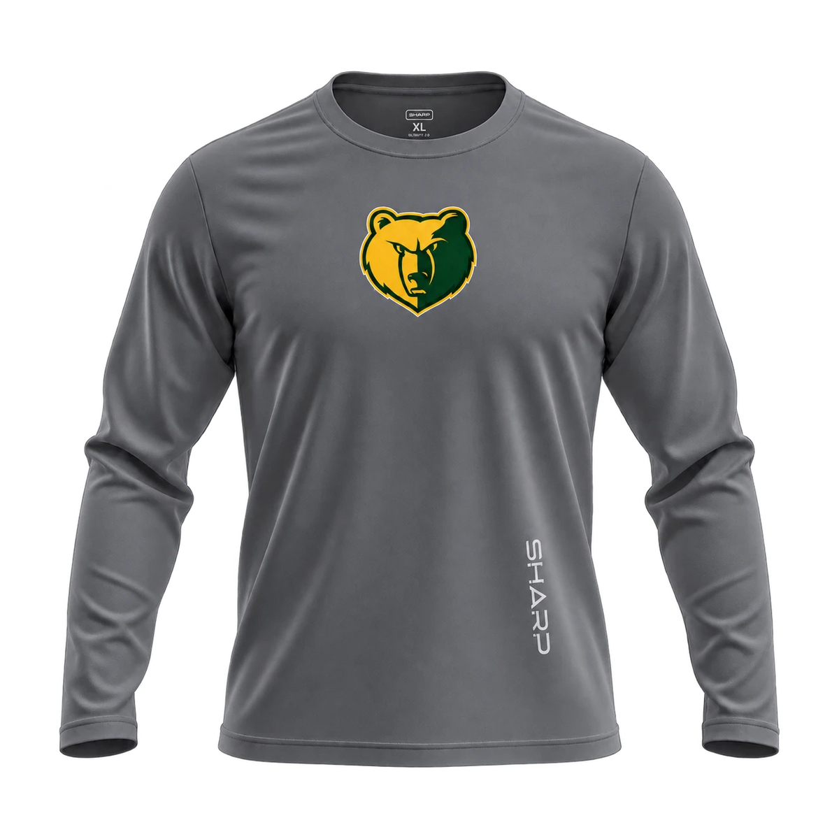 Highland Baptist UltraFit 2.0, Light Gray with centered team logo