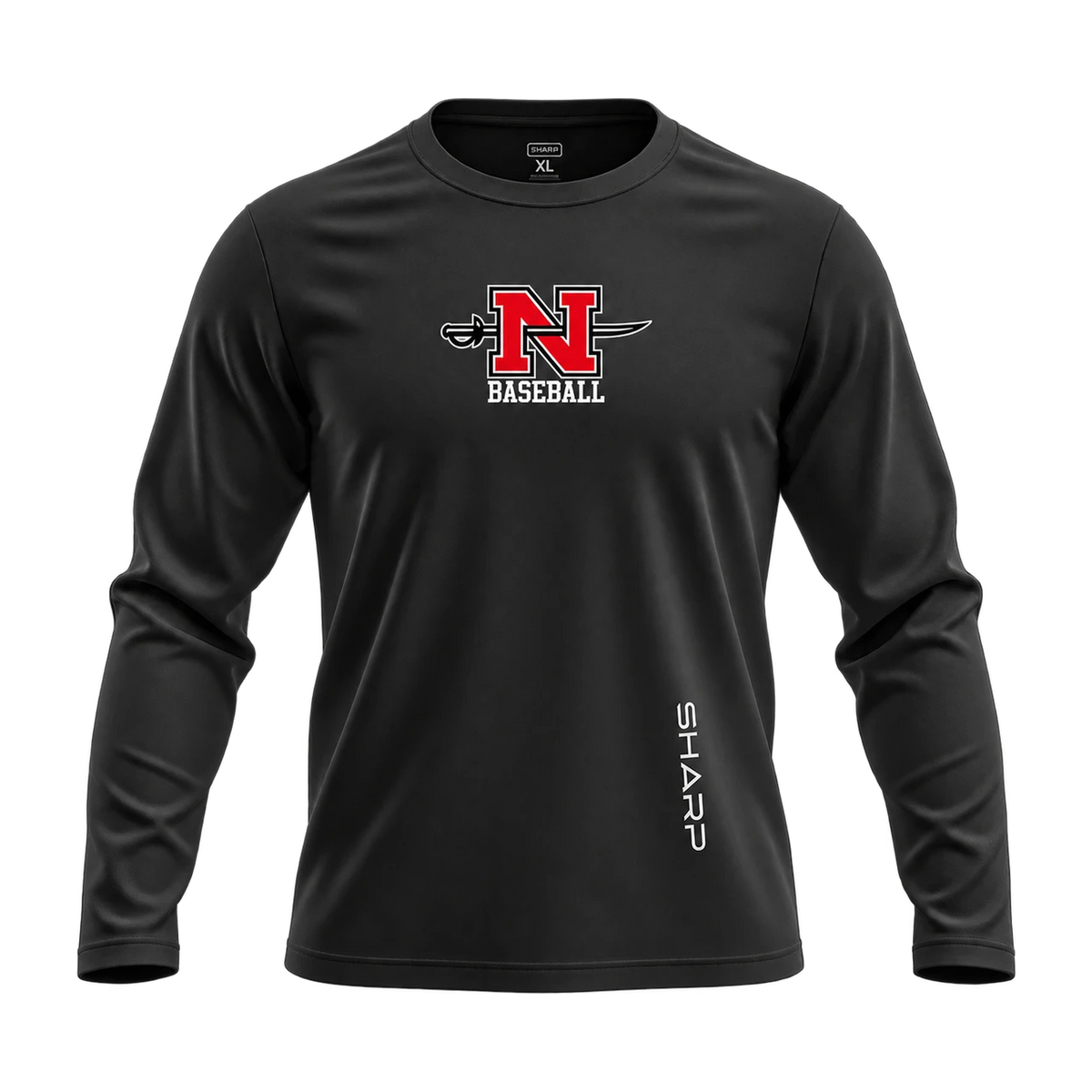 Nicholls UltraFit 2.0, Black with centered team logo