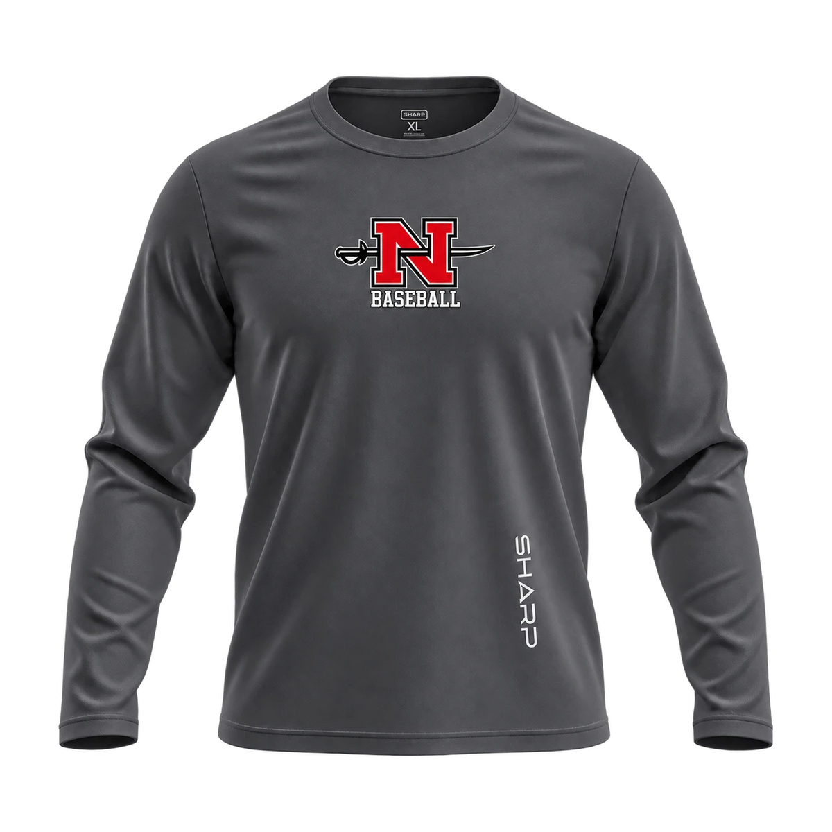 Nicholls UltraFit 2.0, Charcoal with centered team logo